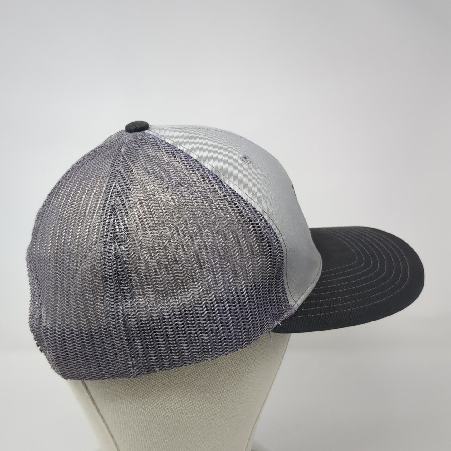 Meadow Gold Snapback Trucker Hat Gray One Size Adjustable Mesh Back Richardson