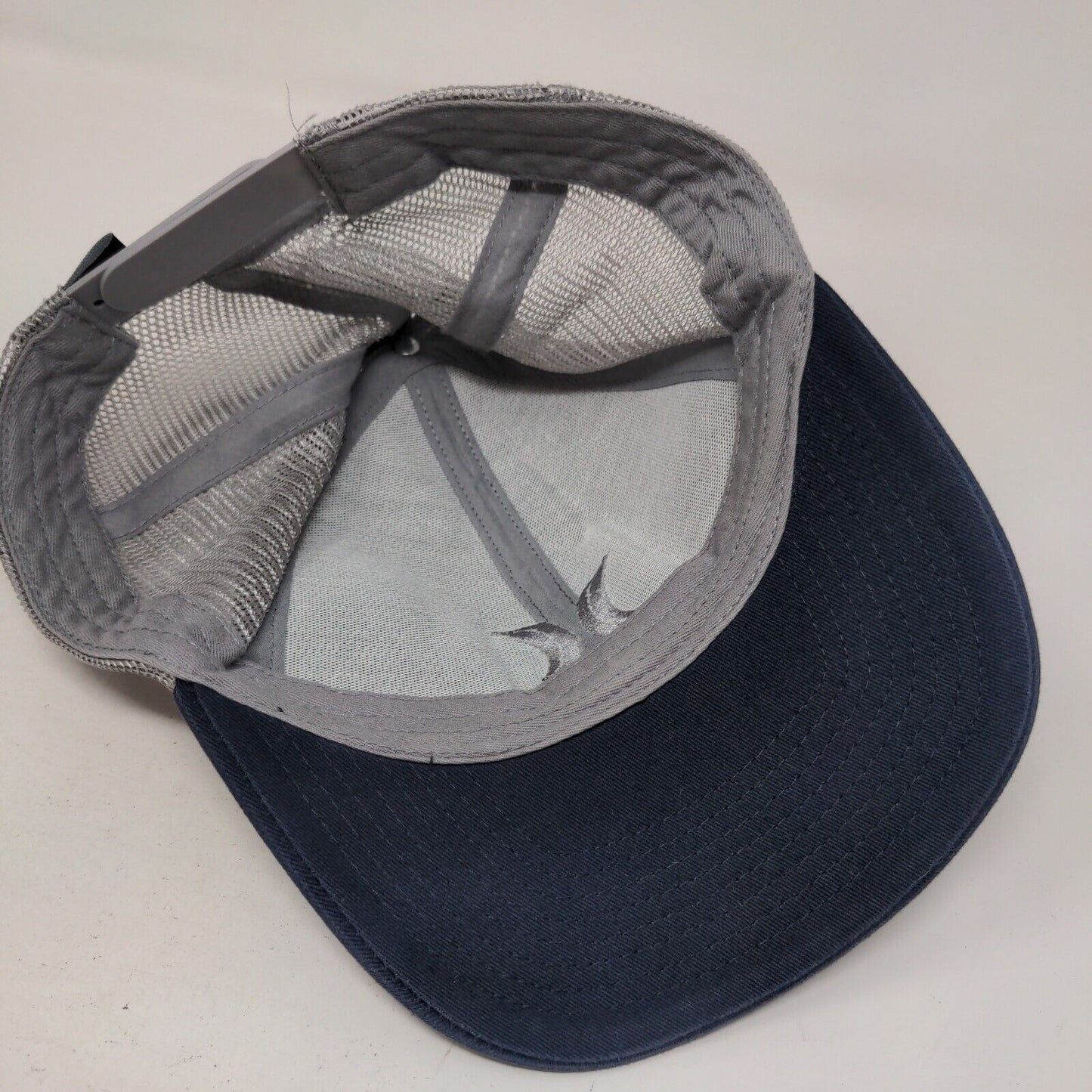 Hurley Snapback Mesh Back Trucker Hat Blue One Size Embroidered Logo
