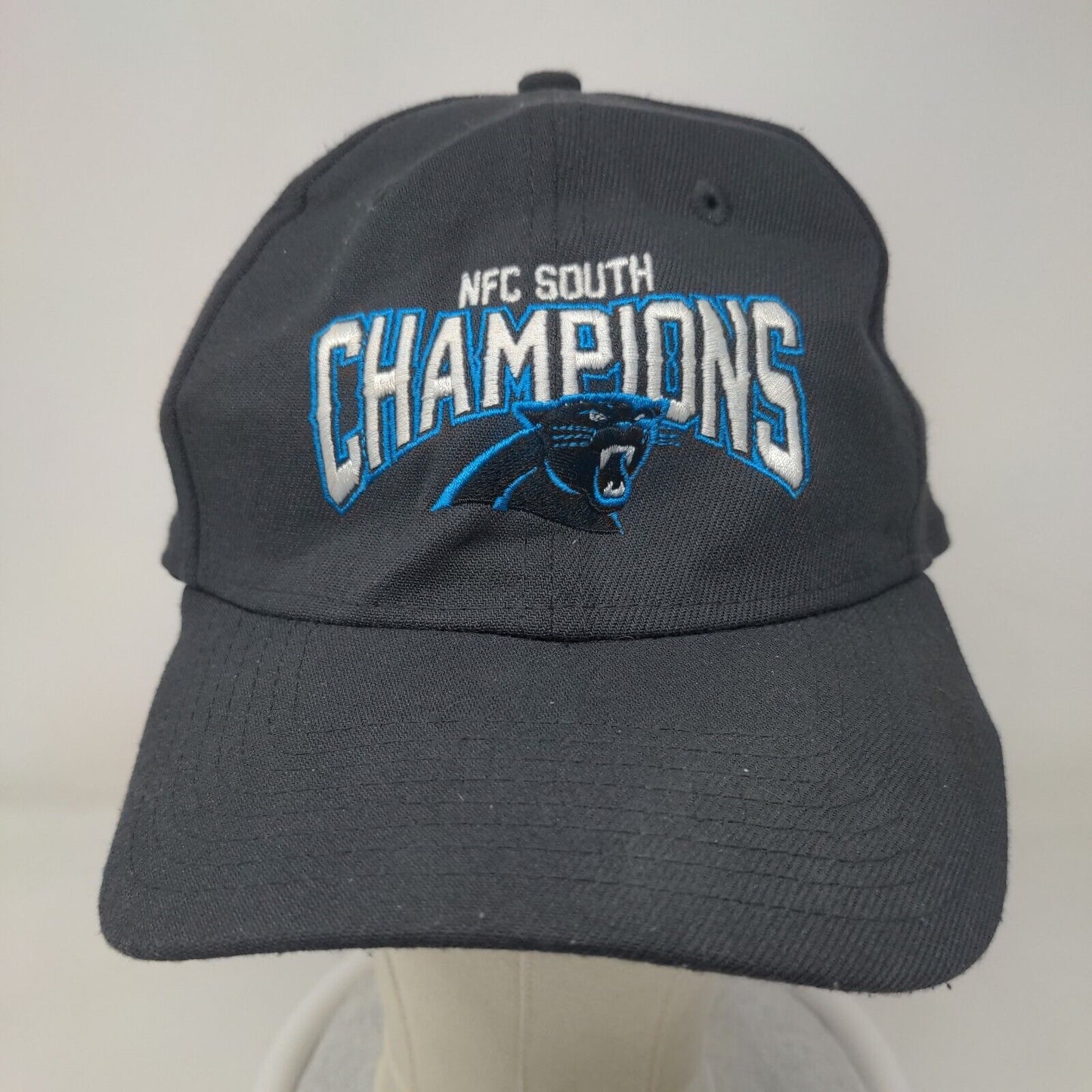 New Era Men's Fitted Hat Gray M-L Embroidered Carolina Panthers NFC South Champs