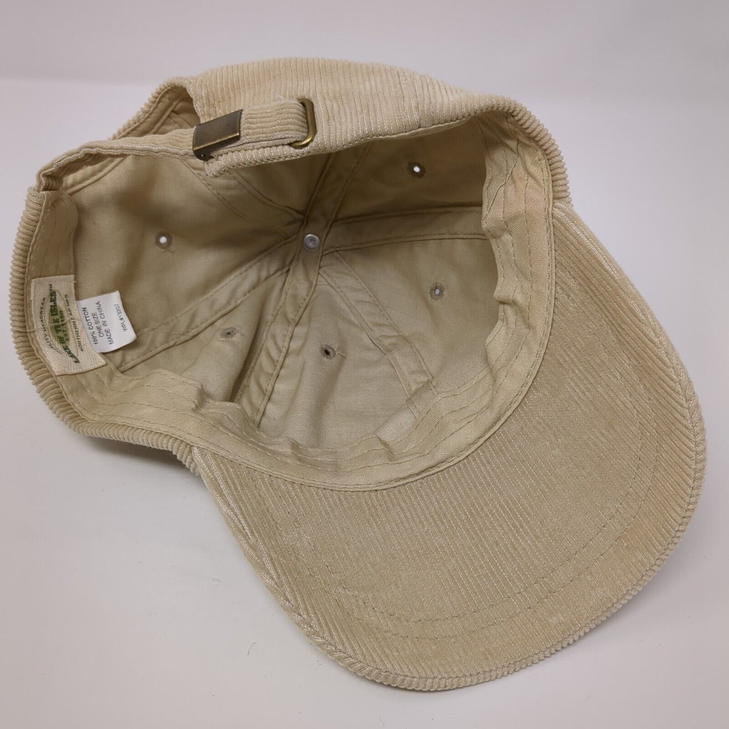Lake of The Isles Slideback Hat Tan One Size Adjustable Corduroy Blank Cotton