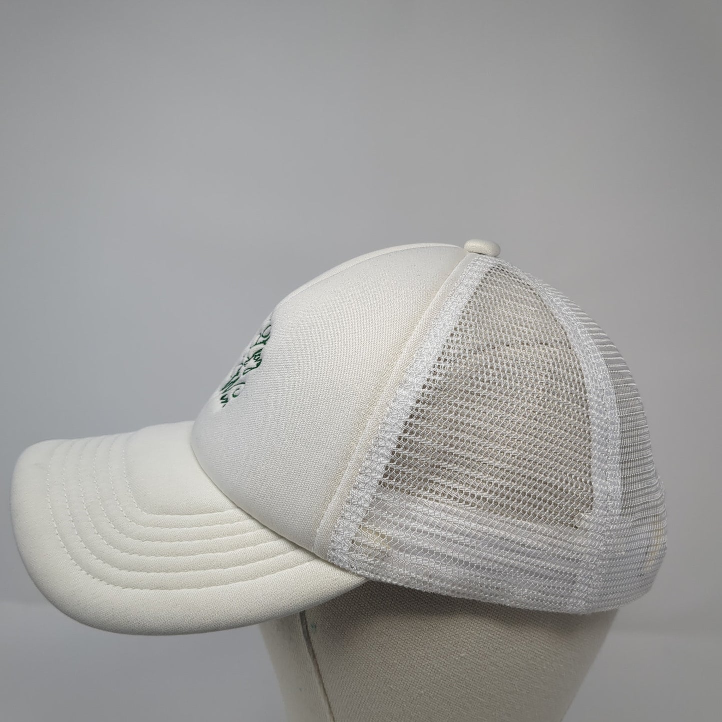 Play To Win Snapback Mesh Back Trucker Hat White One Size Adjustable