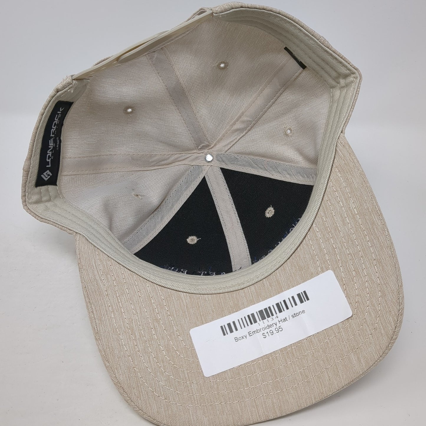Cascade Raft Co. Est 1985 Snapback Hat Beige One Size Adjustable Lone Rock