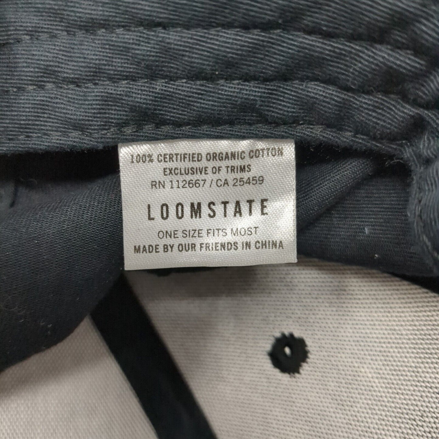 Chipotle Strapback Hat Black One Size Adjustable Loomstate 6 Panel
