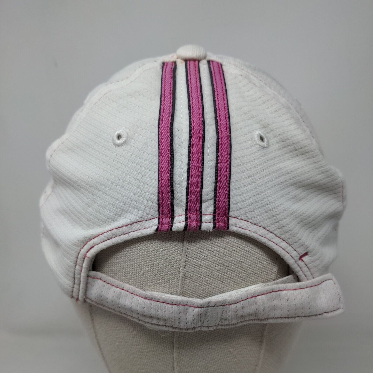 Adidas Climacool Strapback Hat White OSFA Adjustable Embroidered Vented Holes