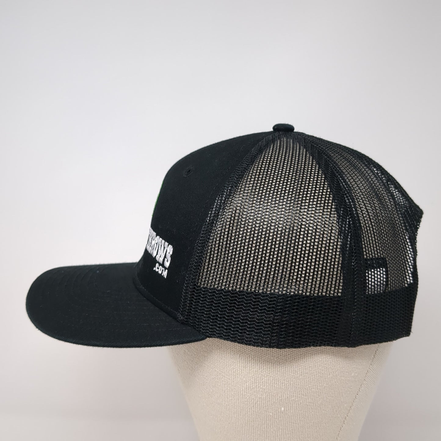 4Throws.com Snapback Trucker Hat Black One Size Adjustable Port Authority