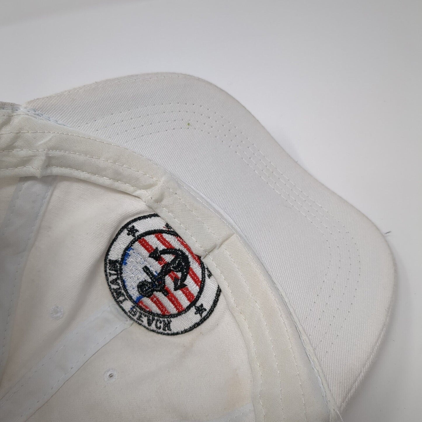 Miami Beach Stay Salty Florida Strapback Hat White OS Adjustable Arvin's Island