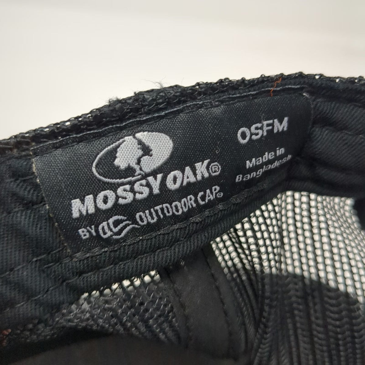 Mossy Oak Trucker Hat Brown Camo One Size Mesh Snapback Bottomland Logo Patch