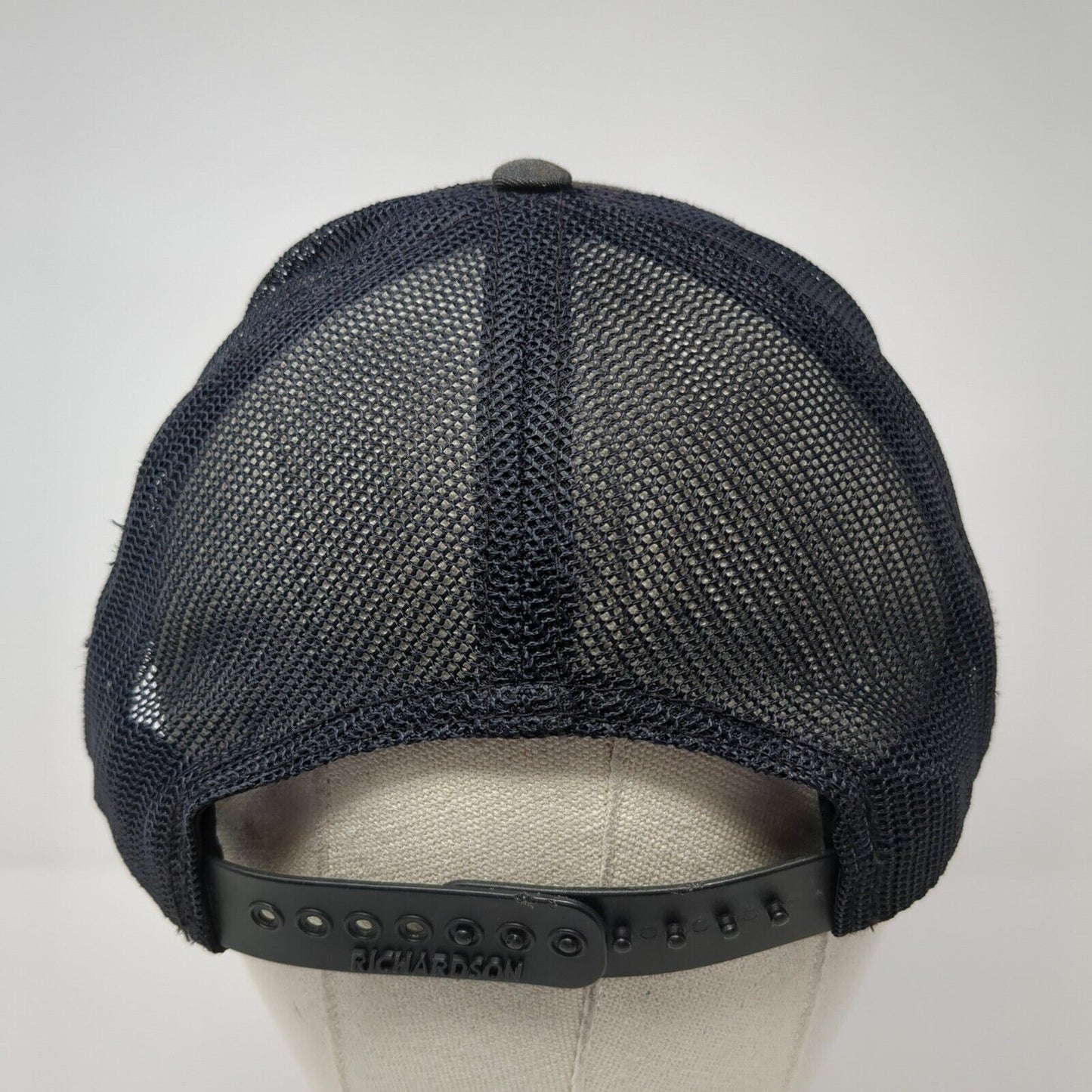 American Snapback Mesh Back Trucker Hat Black One Size Richardson