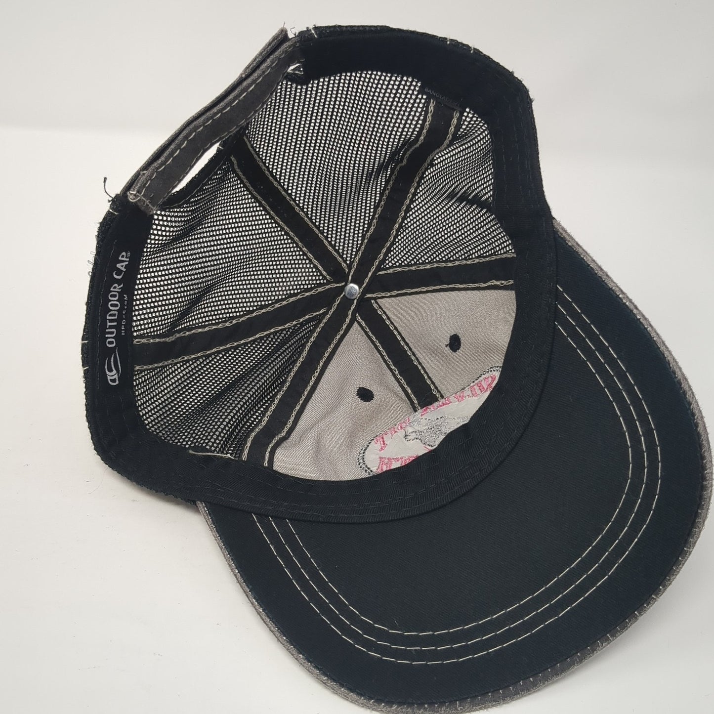 Silver Bit Ranch Strapback Trucker Hat Gray One Size Adjustable Mesh Outdoor Cap