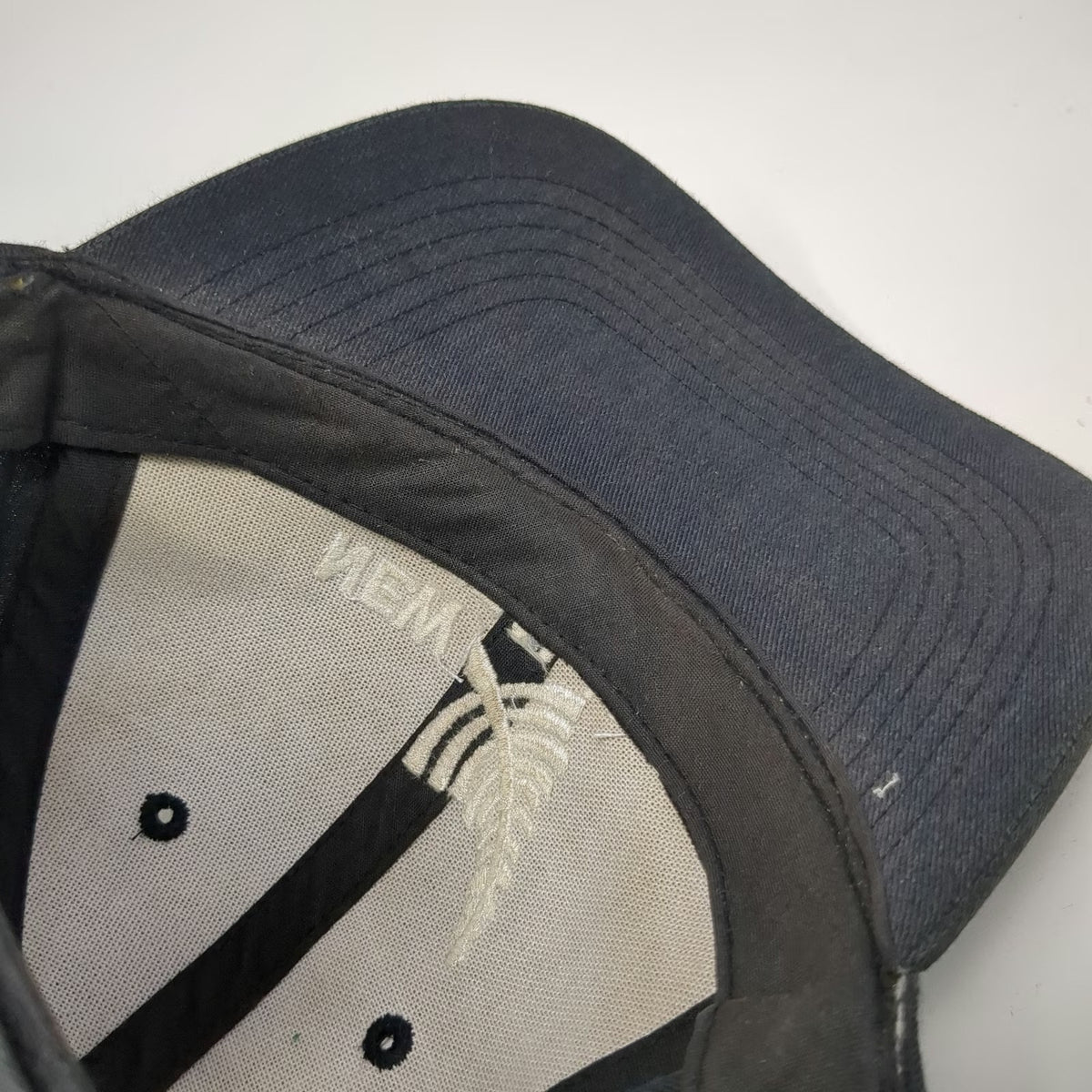 Baseball Cap Gray One Size New Zealand Silver Fern Embroidered Hat Strapback