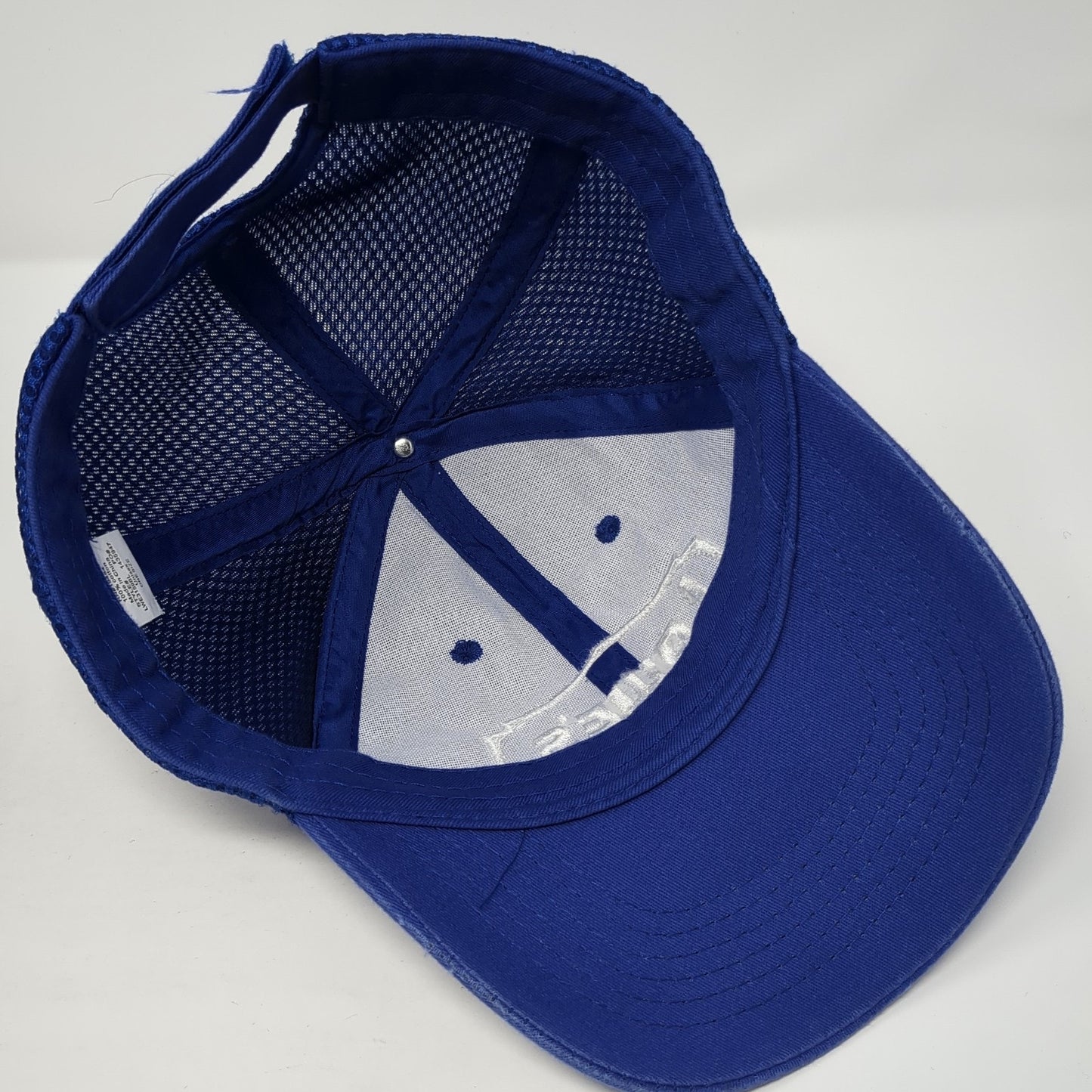 Lowe's Logo Strapback Hat Solid Blue One Size Adjustable Embroidered