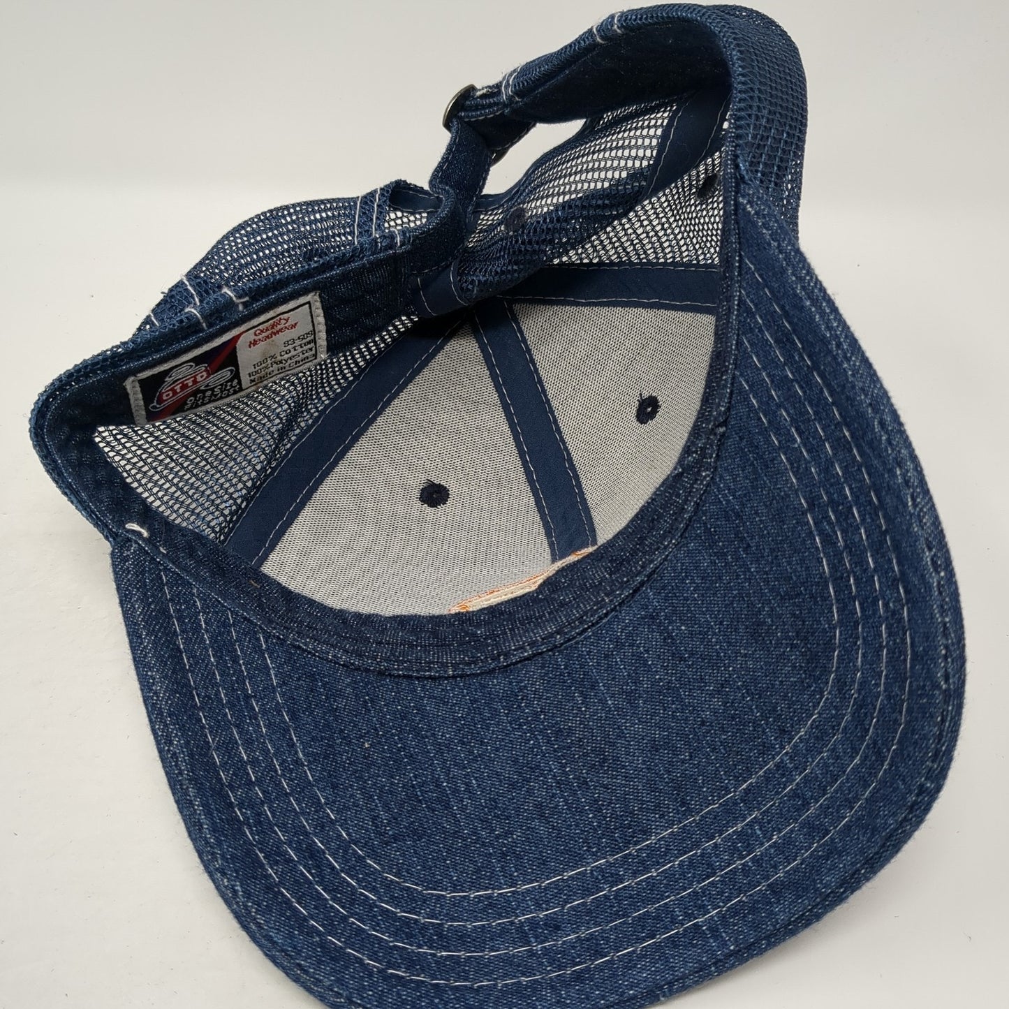 Bingham Cooperative Slideback Trucker Hat Blue OS Adjustable Embroidered Otto