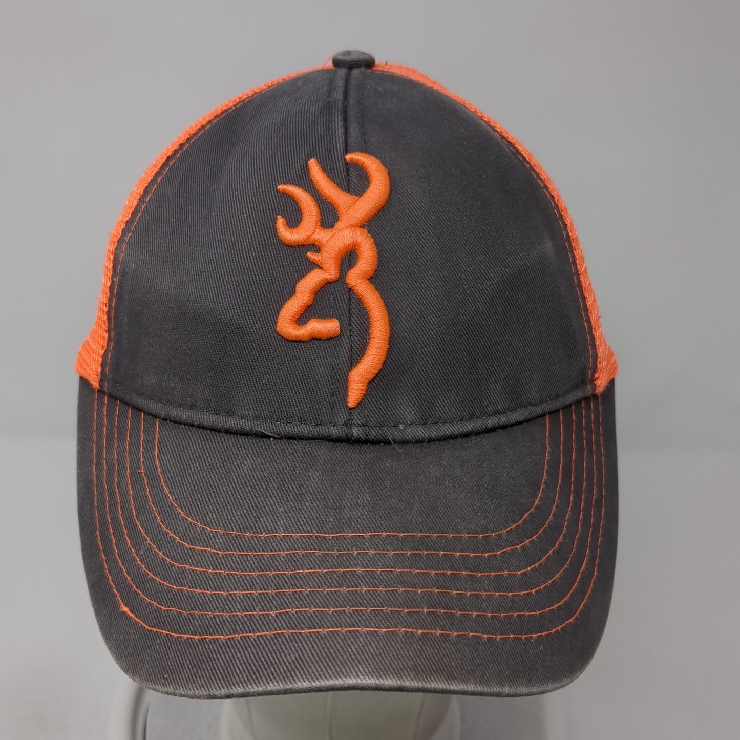 Browning Snapback Trucker Hat Multi One Size Embroidered Logo Mesh Back