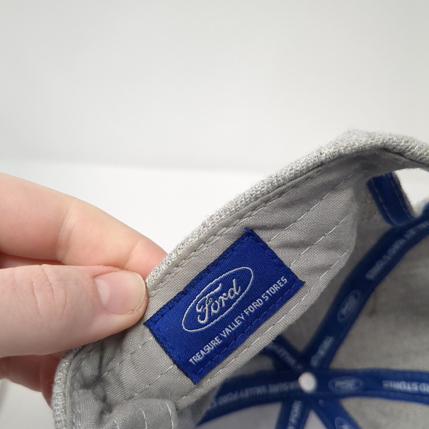 Built Ford Tough Snapback Hat Gray One Size Adjustable 6 Panel Solid