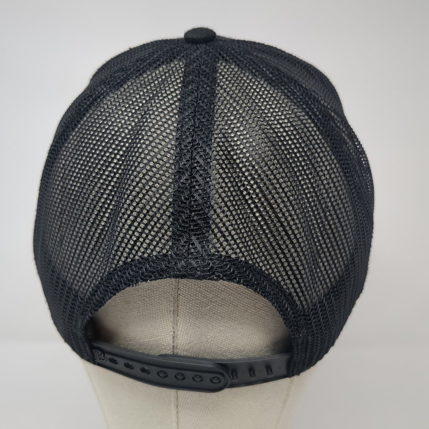 Idaho Snapback Trucker Hat Black One Size Adjustable Mesh Back Branded Bills