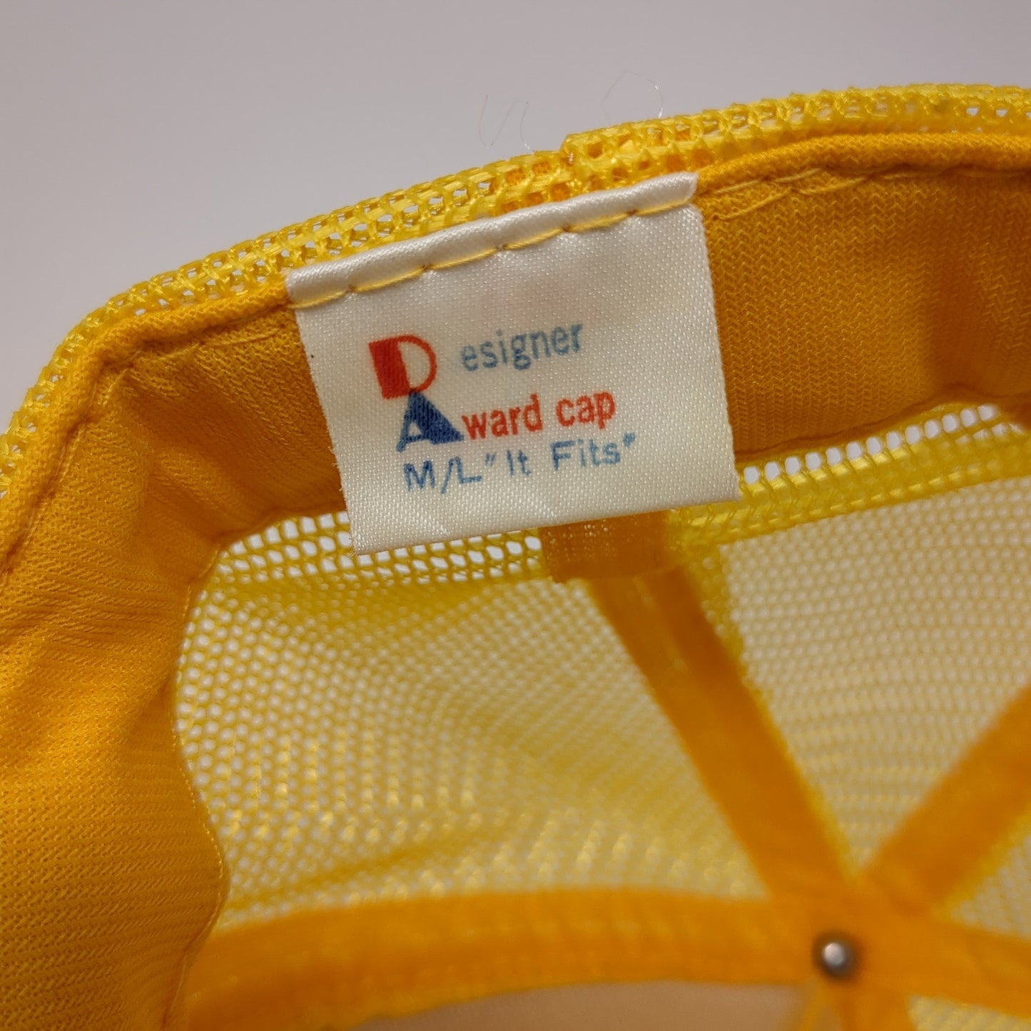 Waycinder Snapback Trucker Hat Yellow Large Adjustable Mesh Back Designer Award