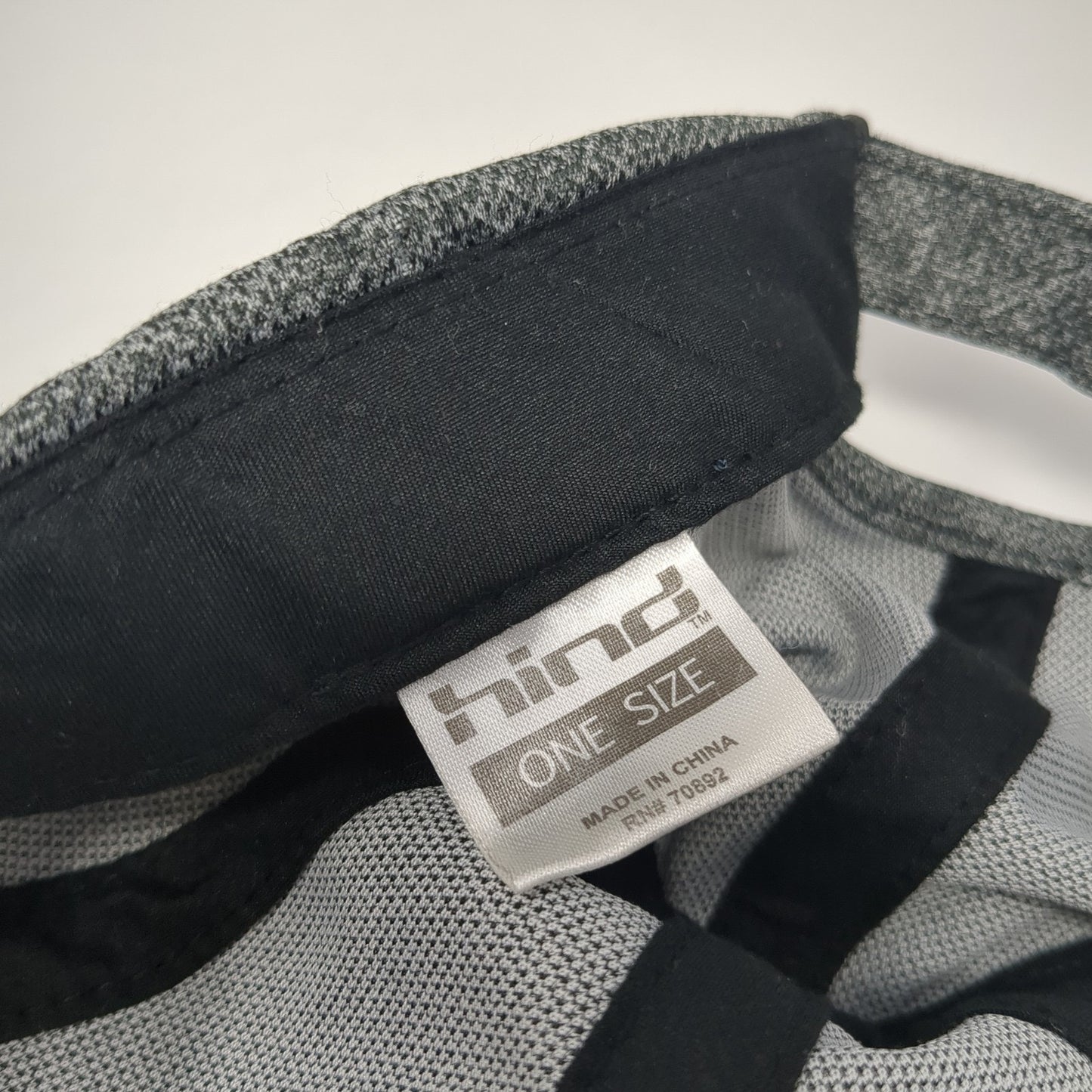 Hind Strapback Hat Gray One Size Adjustable Solid Vent Holes Outdoor