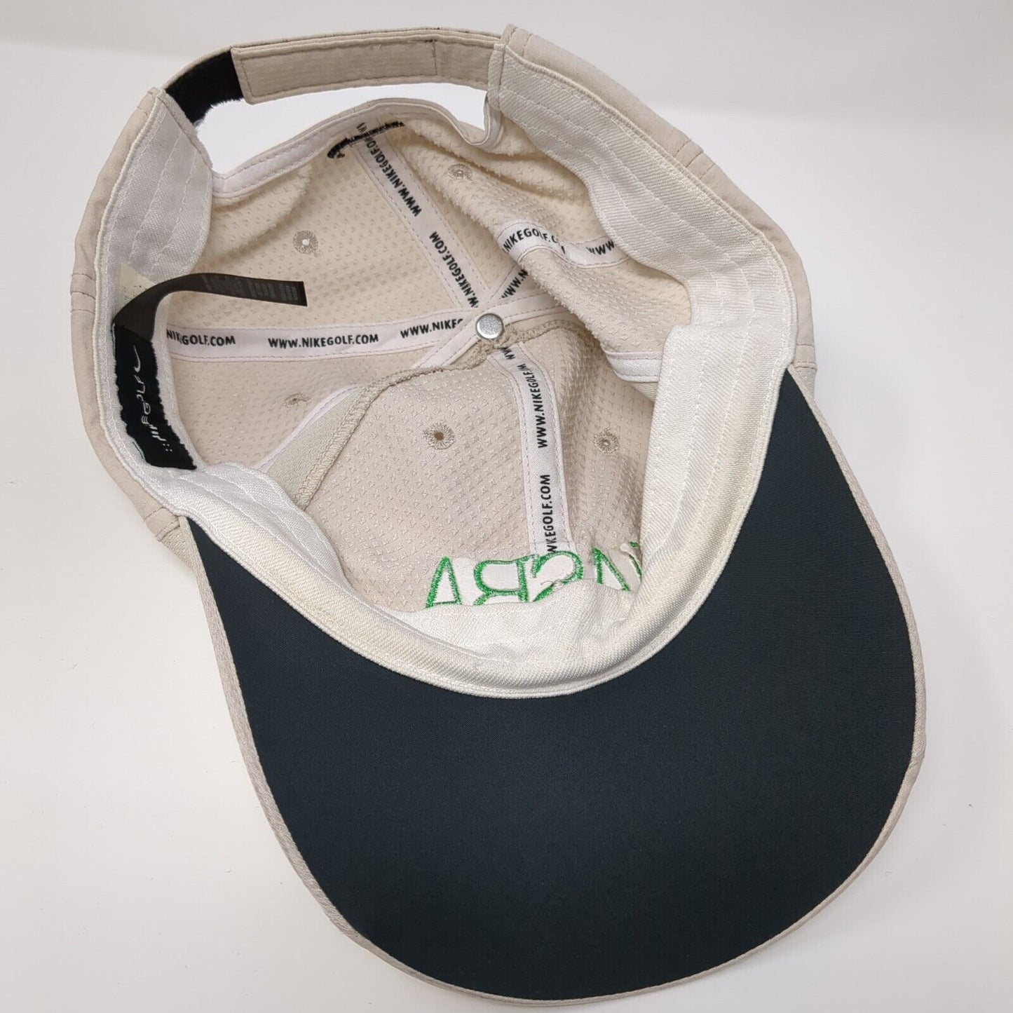NASBA Strapback Hat Tan OSFM Adjustable Embroidered Nike Golf Solid