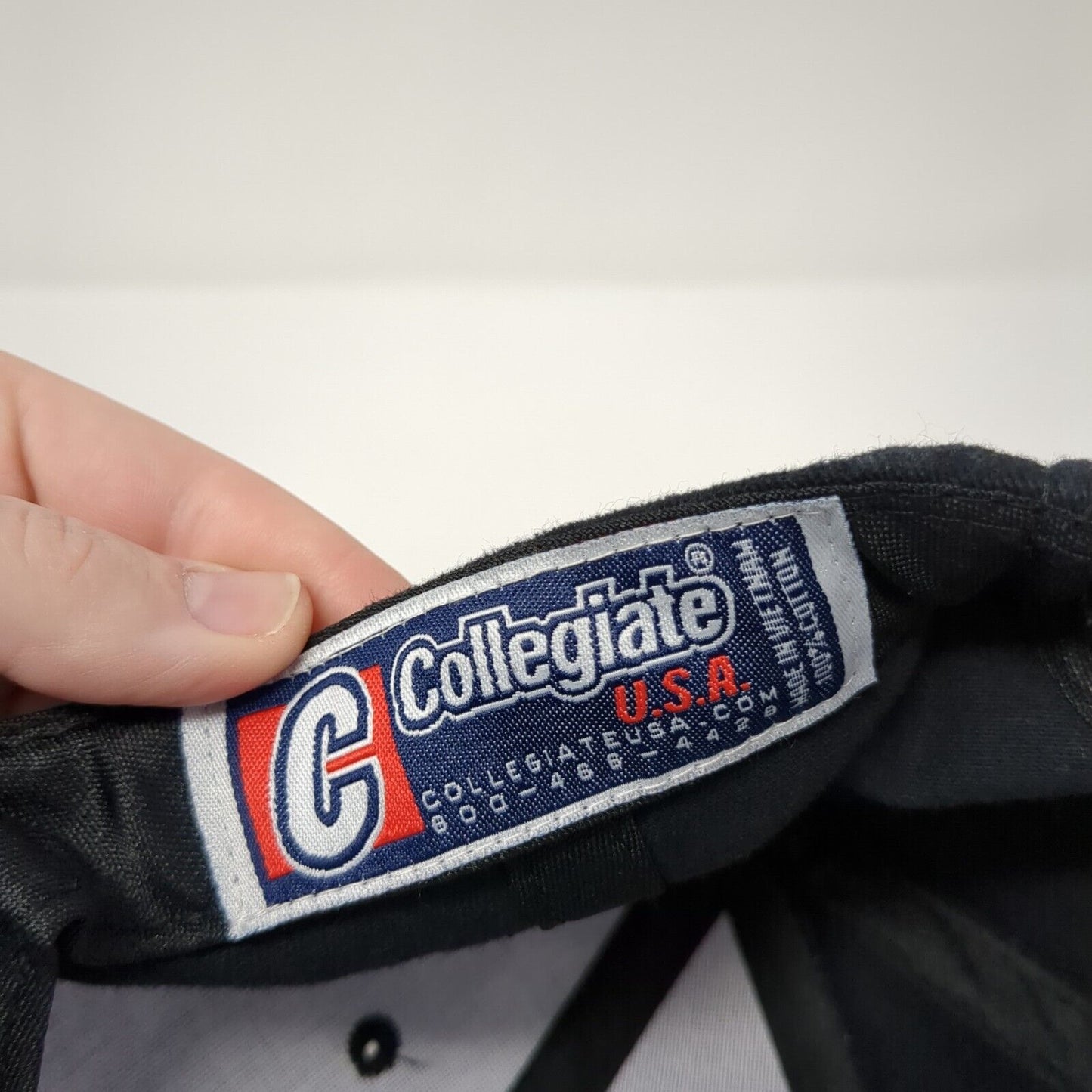 100 Utility Years Strapback Hat Black One Size Adjustable Embroidered