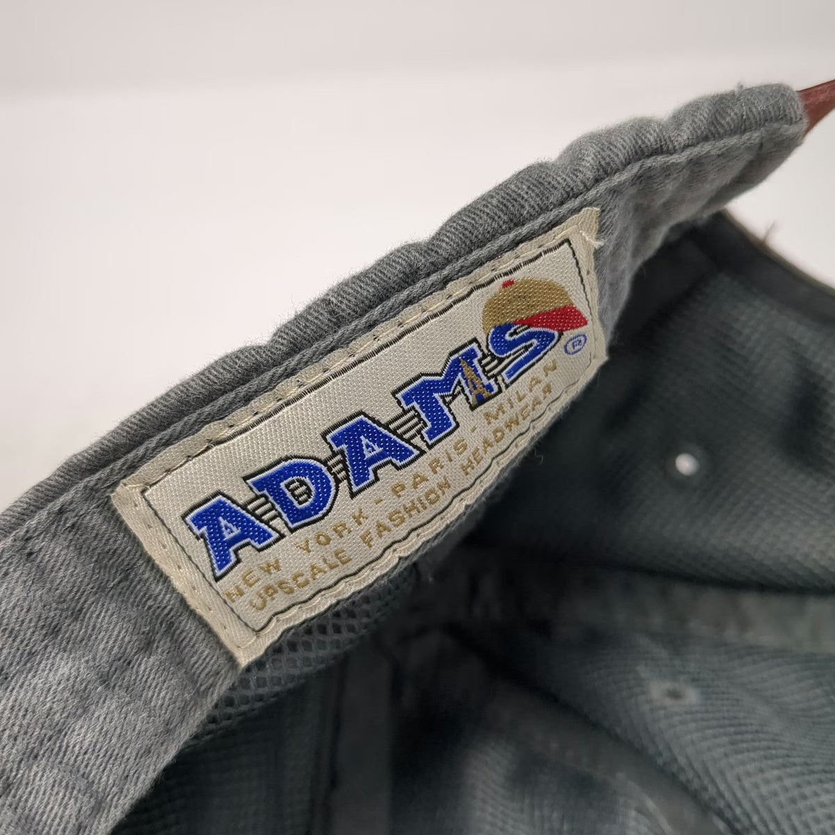 Adams Baseball Cap Gray One Size Advanced Tank Testing Services Slideback Hat