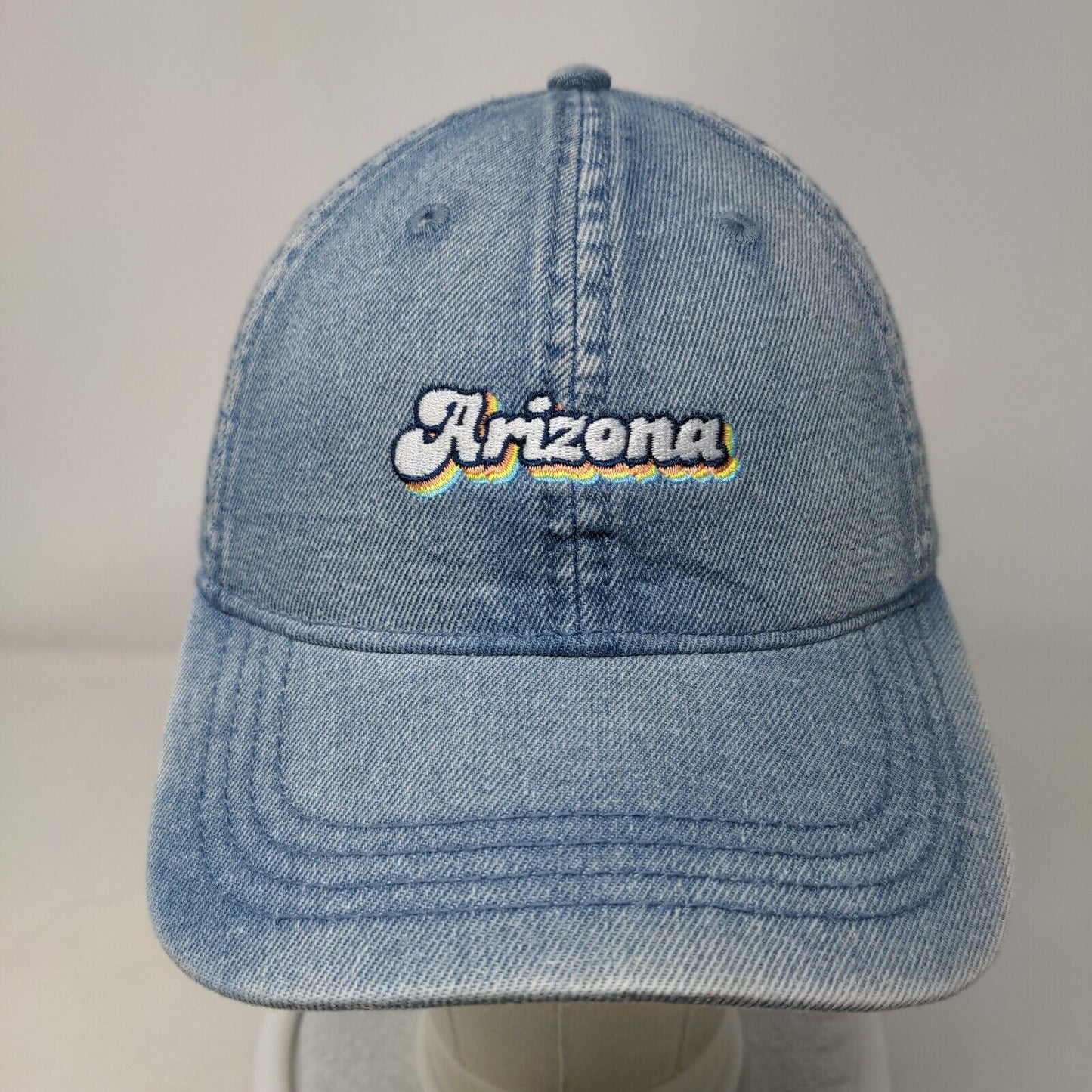 Arizona Slideback Hat Blue OSFM Adjustable Embroidered 6 Panel Home Free