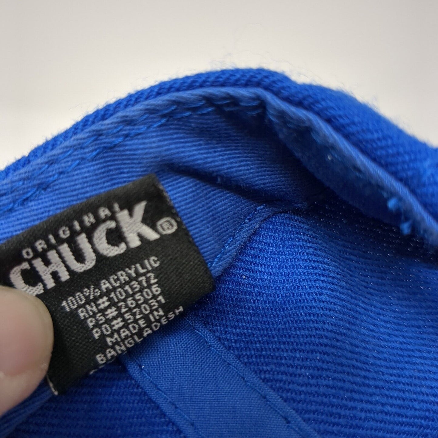 Original Chuck Snapback Hat Multicolor OS Adjustable Embroidered Colorblock