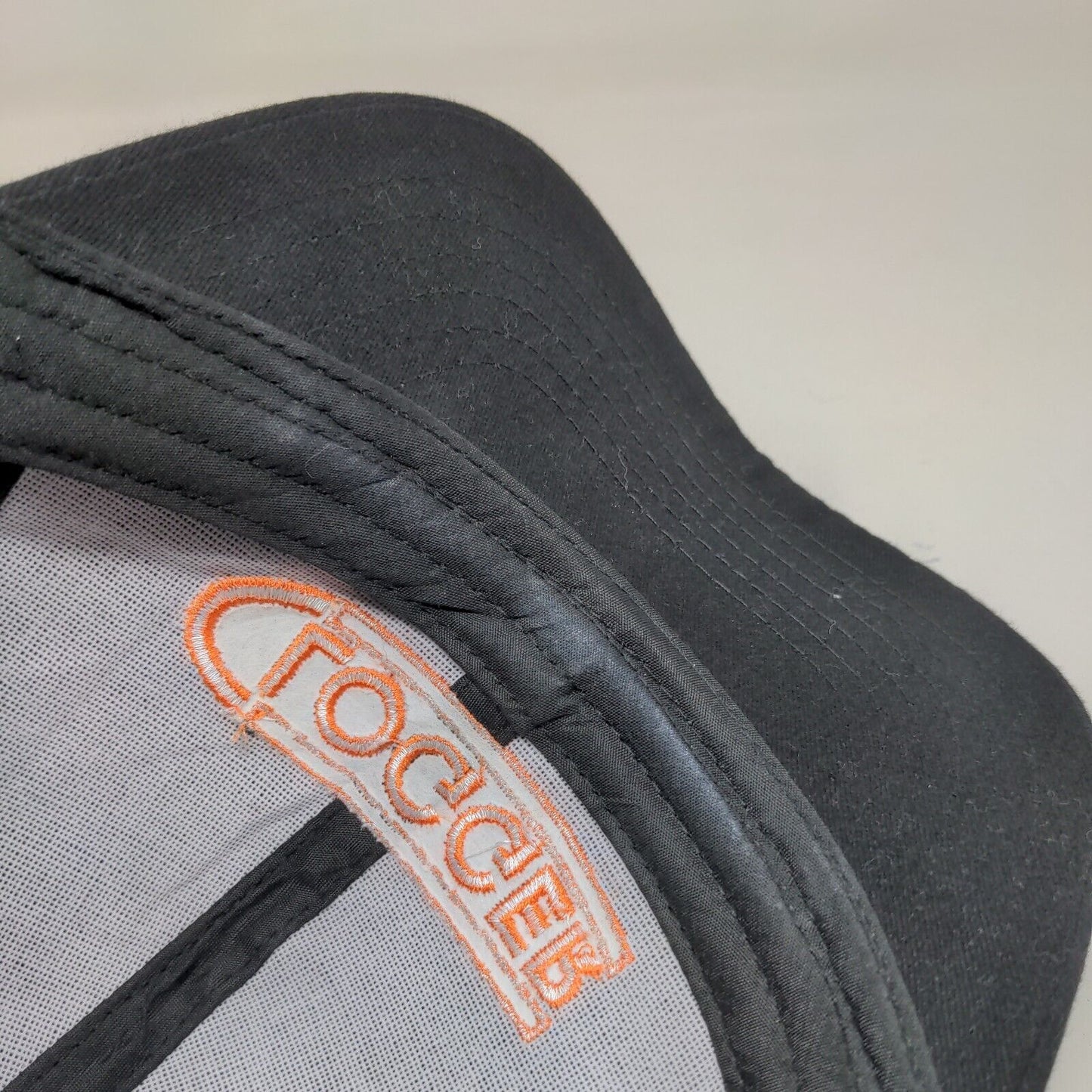 Clogger Snapback Mesh Back Trucker Hat Black OSFM Embroidered 6 Panel