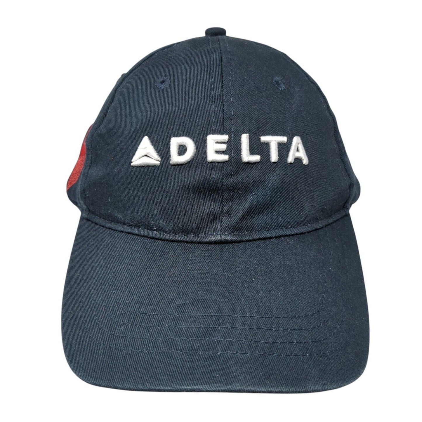 Delta Slideback Baseball Cap Blue One Size Adjustable Embroidered 6 Panel Cotton