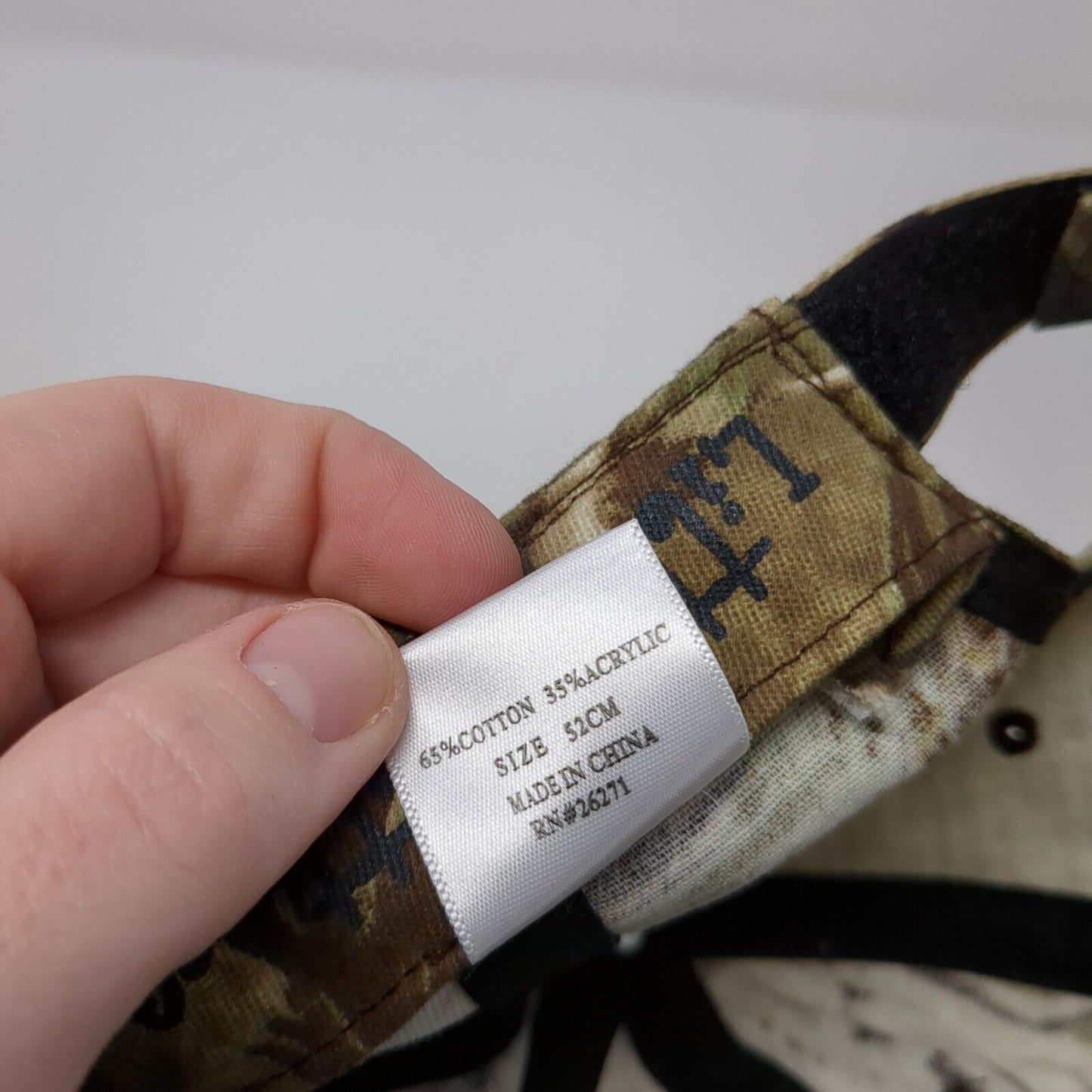 Young Buck Strapback Hat Camo Kid 52cm Adjustable Little Kritters