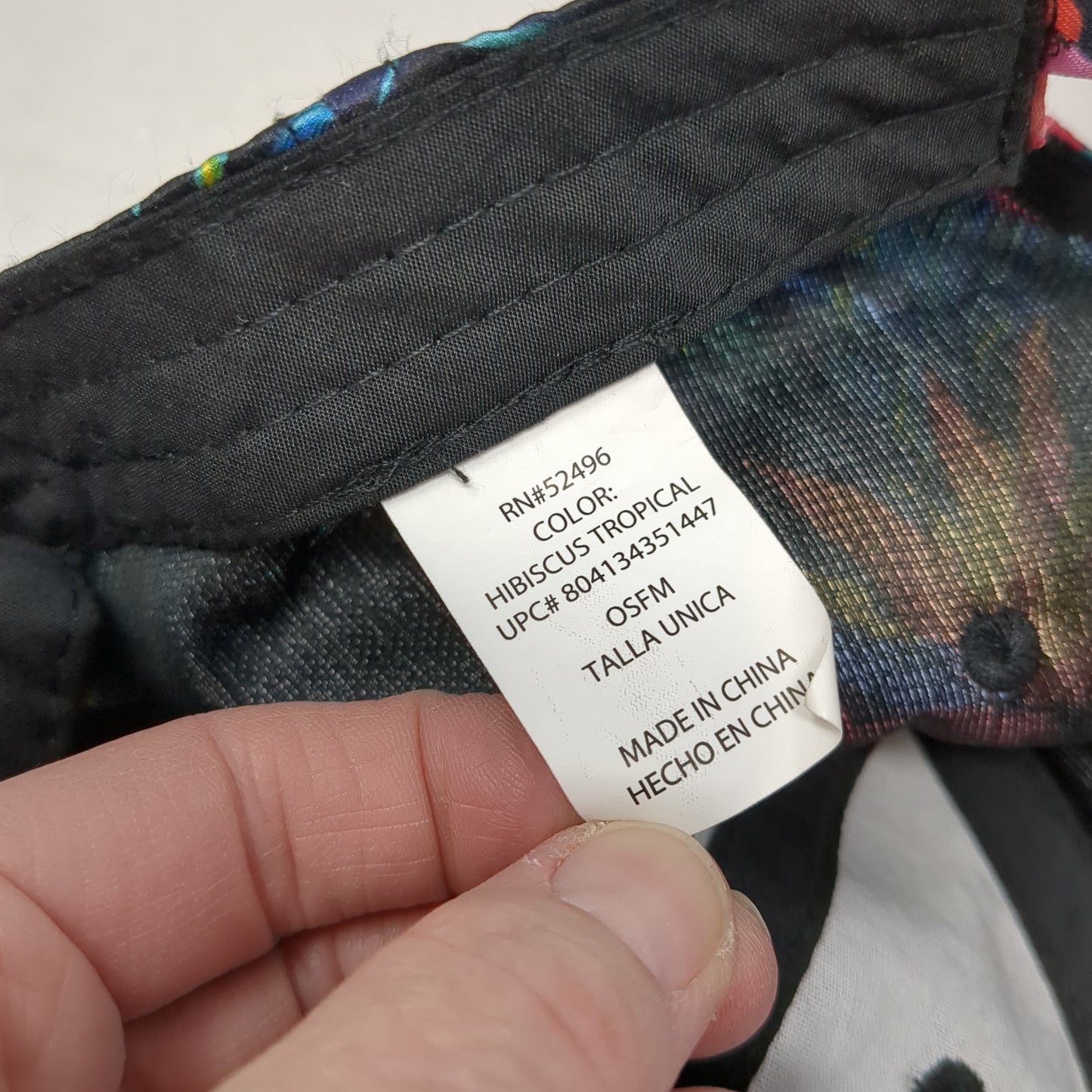 Unbranded Slideback Hat Multi One Size Adjustable Hibiscus Tropical