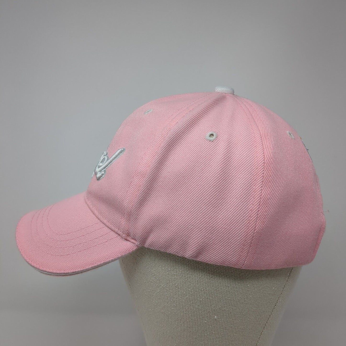 Angel Strapback Hat Pink One Size Adjustable Embroidered Santo Cap