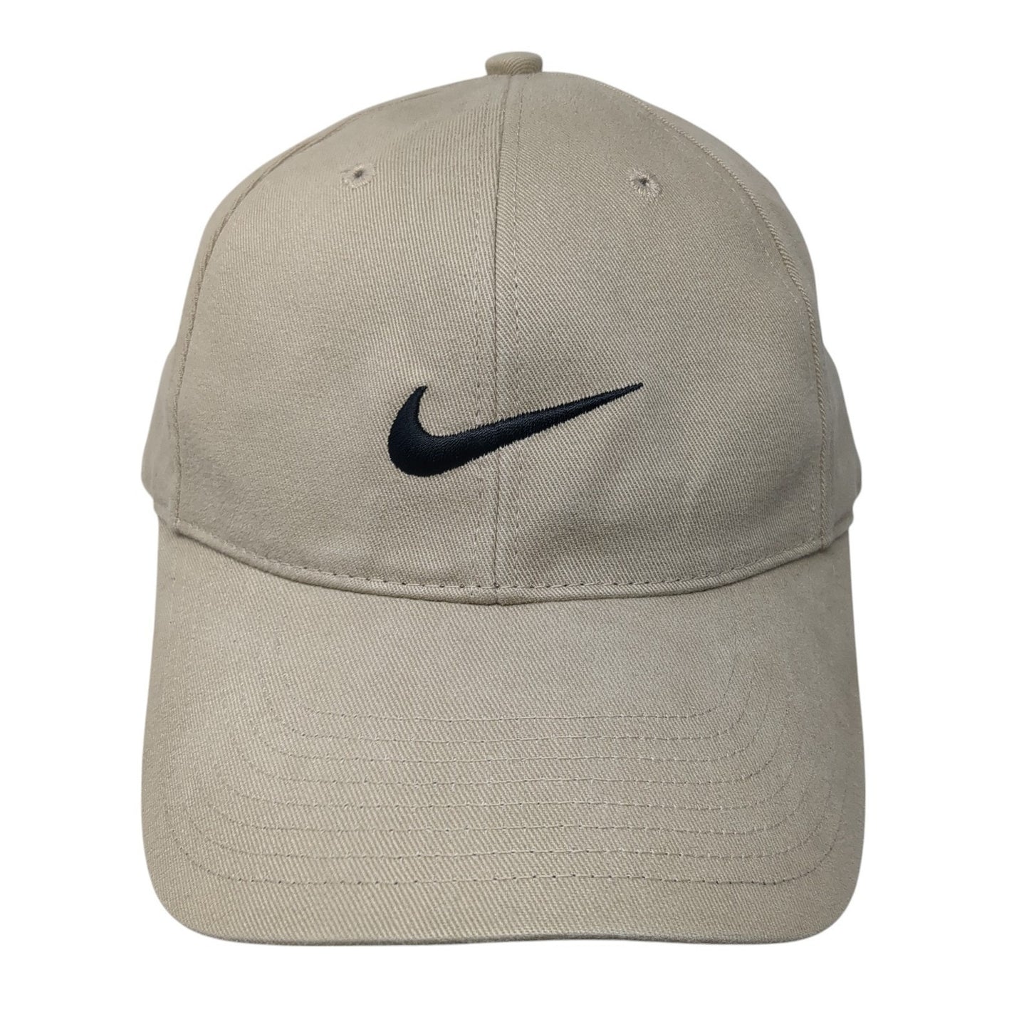 Nike Just Do It Strapback Baseball Cap Brown One Size Adjustable Embroidered