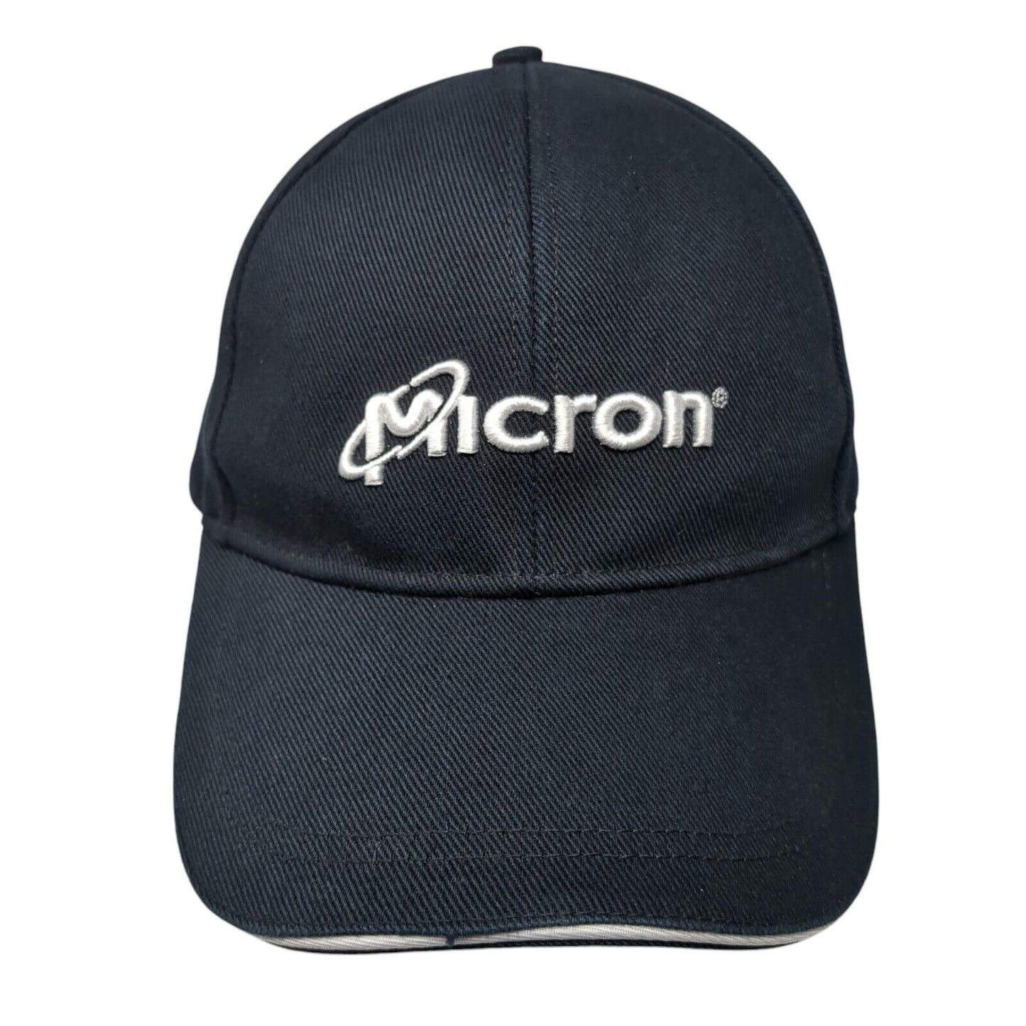 Micron Young Professional Slideback Hat Black One Size Embroidered