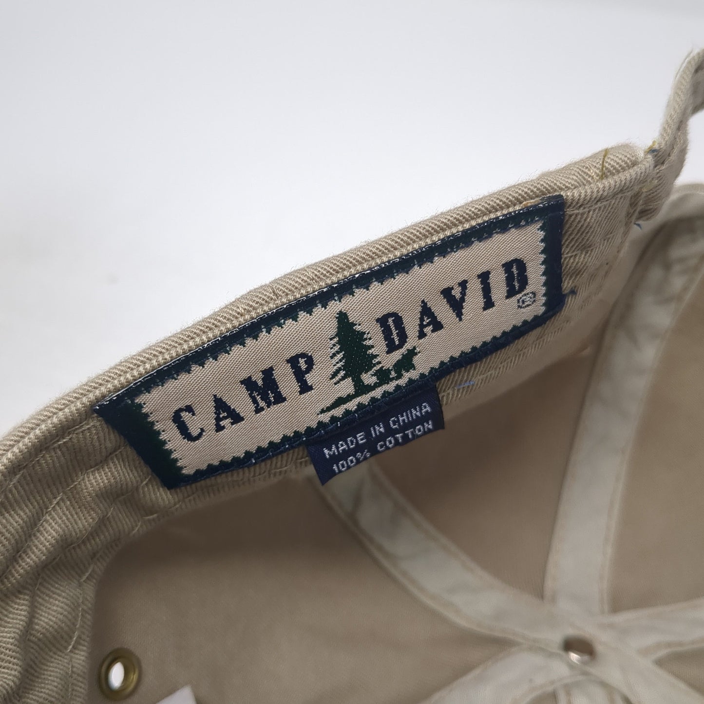 Laguna Beach Slideback Hat Brown One Size Adjustable Solid Camp David