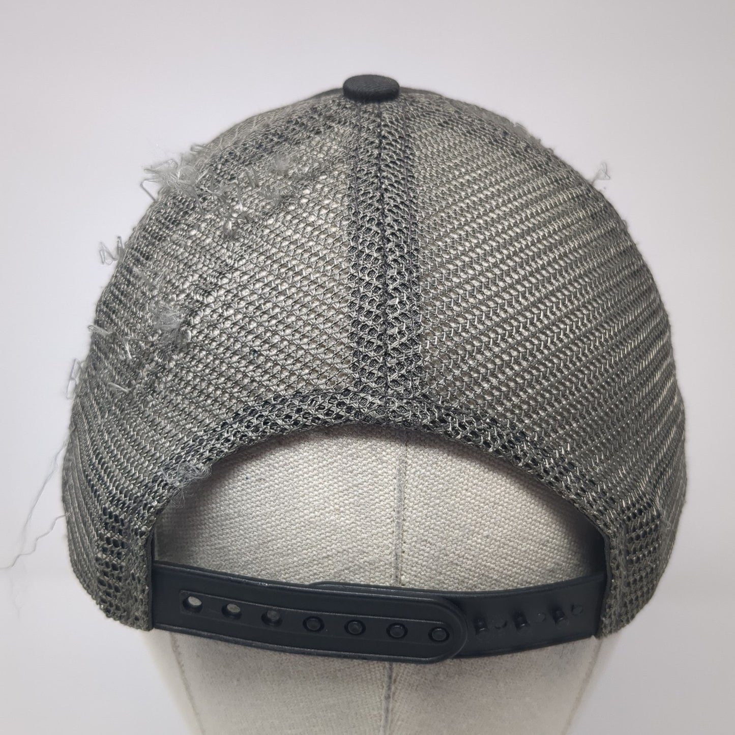 Idaho Snapback Trucker Hat Black OS Adjustable Mesh Back Arcadian Outfitters