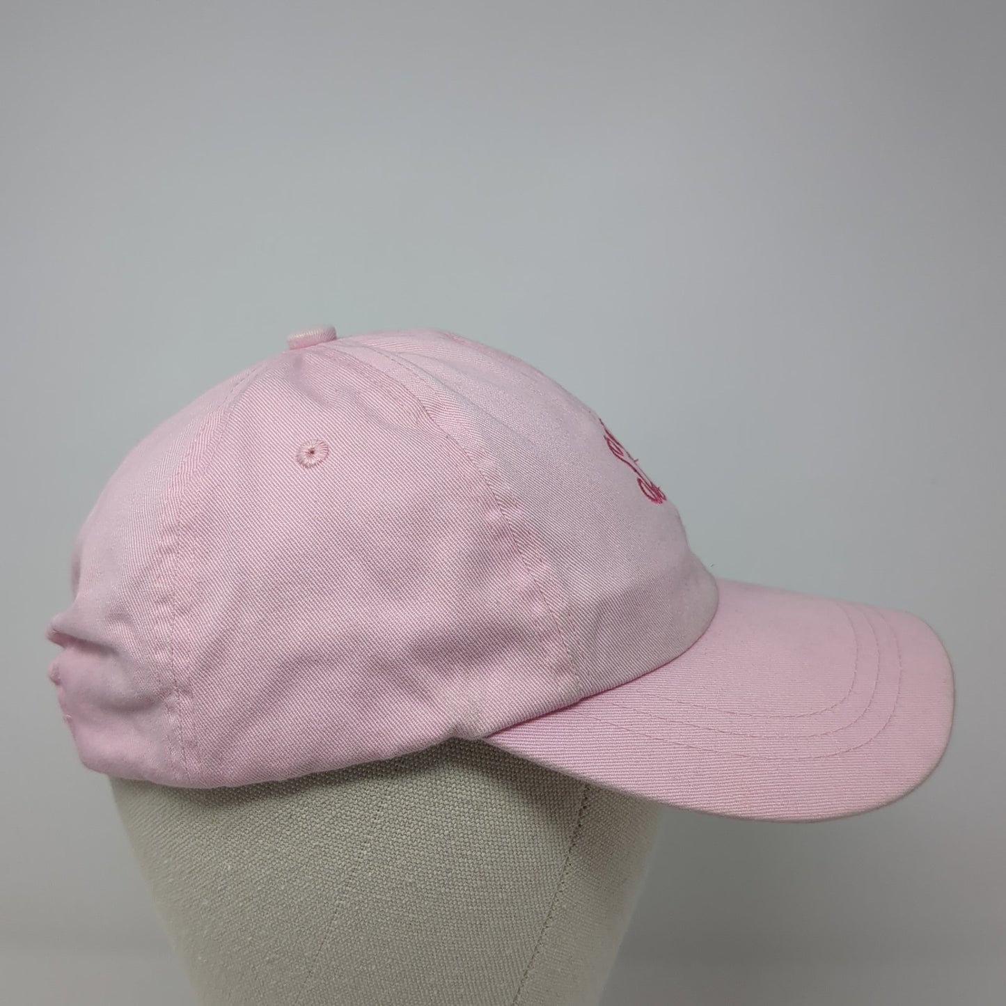 SBK Slideback Hat Pink One Size Adjustable Embroidered Solid 6 Panel