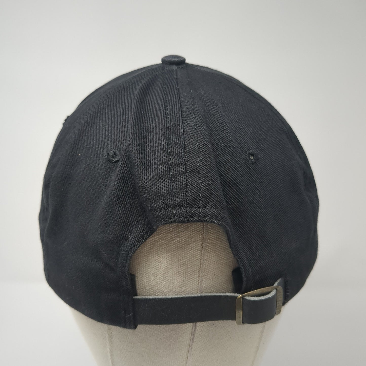 Shanklin Slideback Hat Black One Size Adjustable Leather Strap Cali Fame