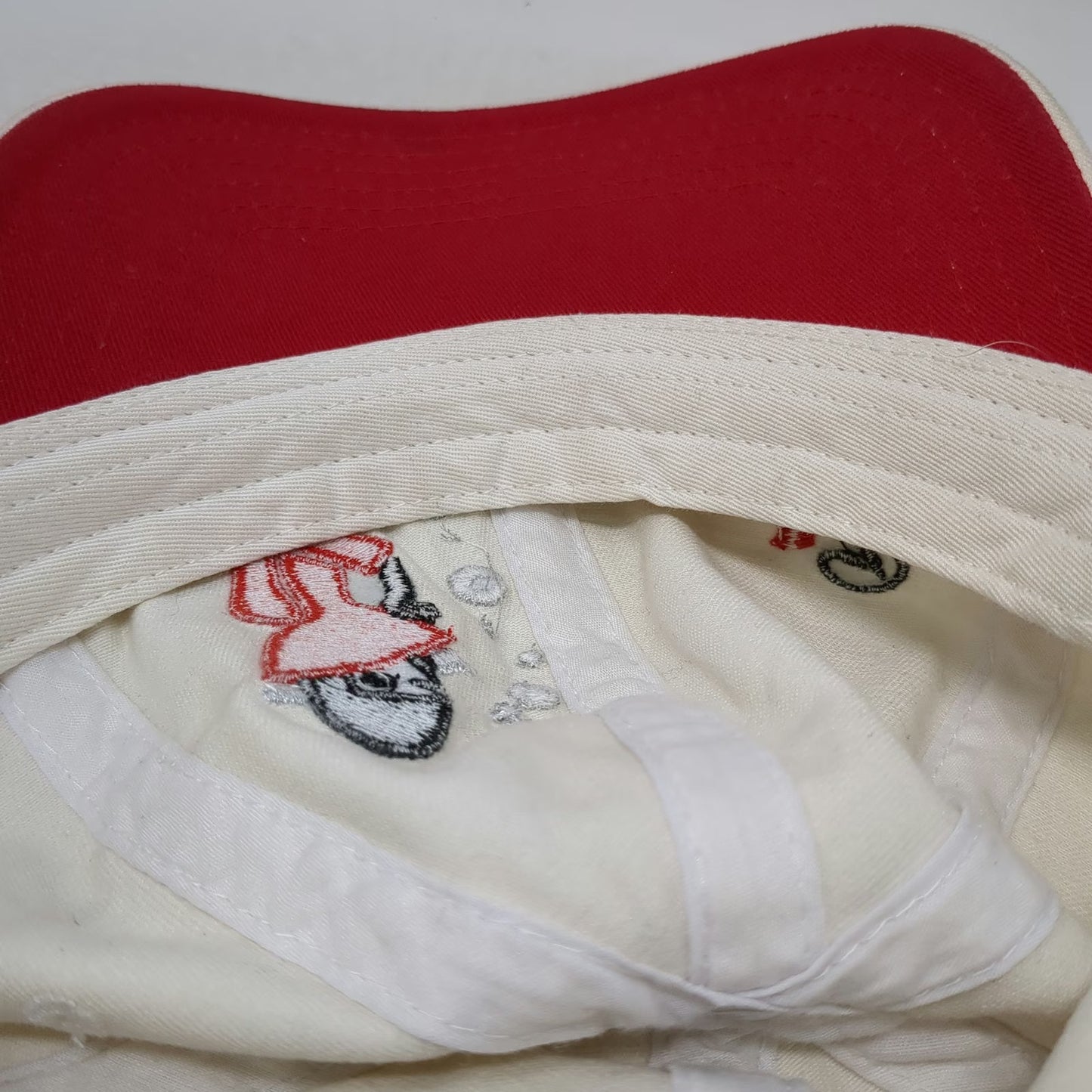 Diet Coke Baseball Cap White One Size Woman Embroidery Red Underbrim Strapback