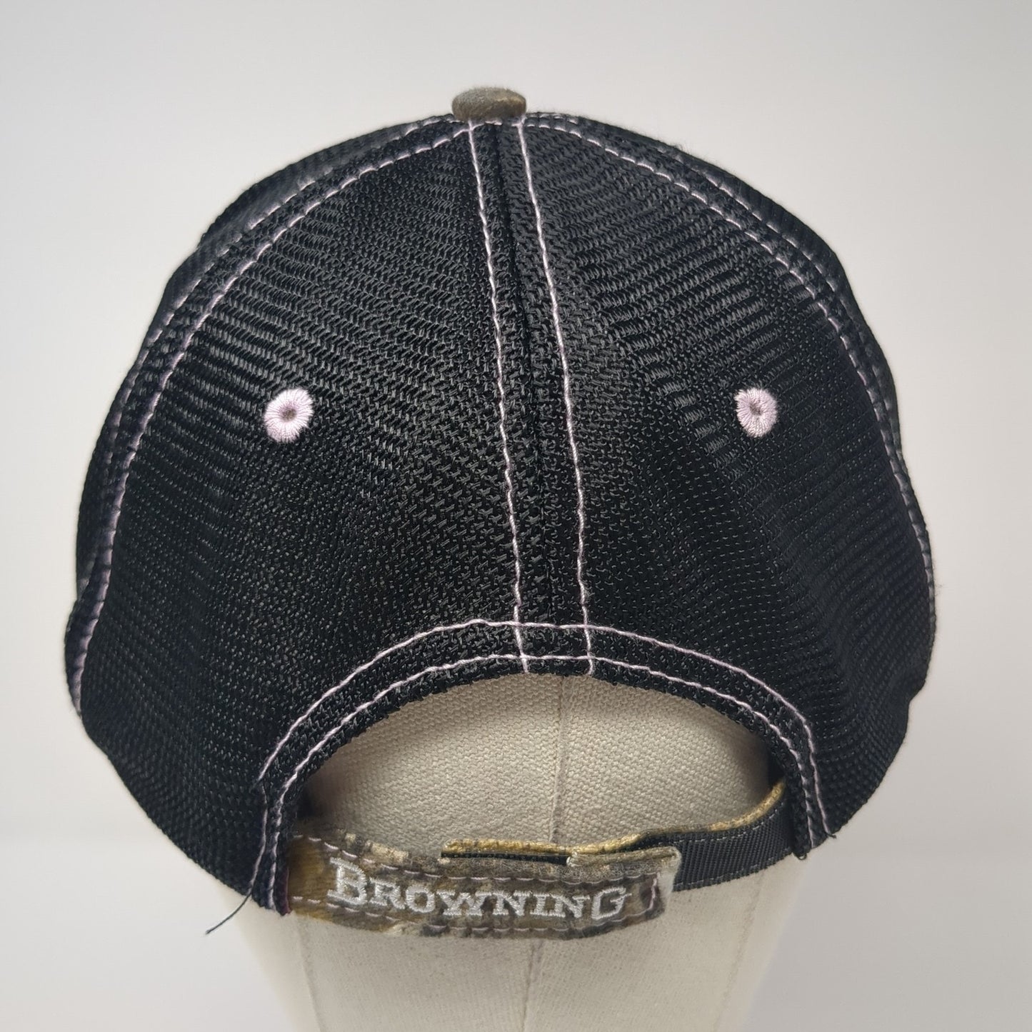 Browning Strapback Baseball Cap Multicolor One Size Adjustable Camo Mesh Back