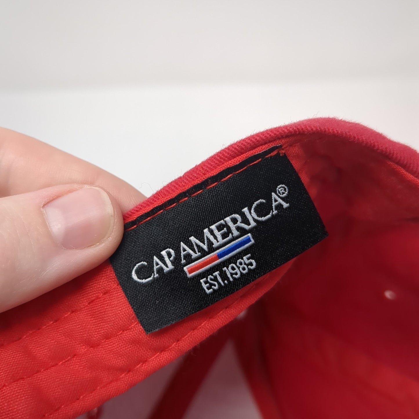Ole Red Strapback Baseball Cap Red One Size Adjustable Embroidered Cap America