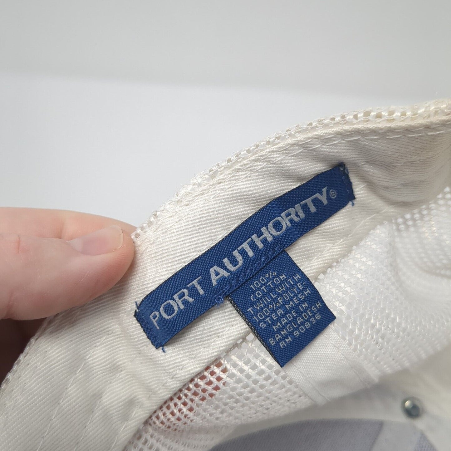 Marana Stockyards Snapback Trucker Hat Blue OS Adjustable Mesh Port Authority