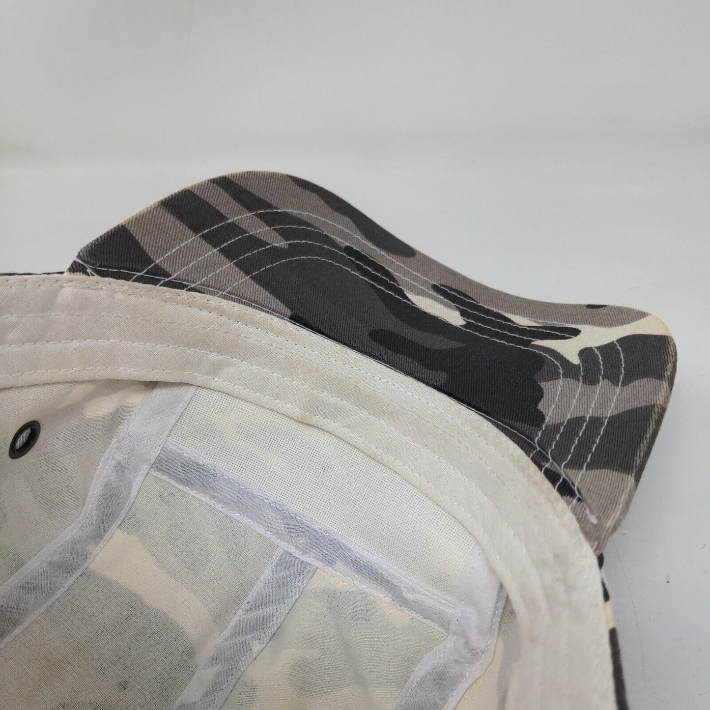 KB ETHOS Slideback 5 Panel Hat Gray Camo One Size Adjustable Vent Holes