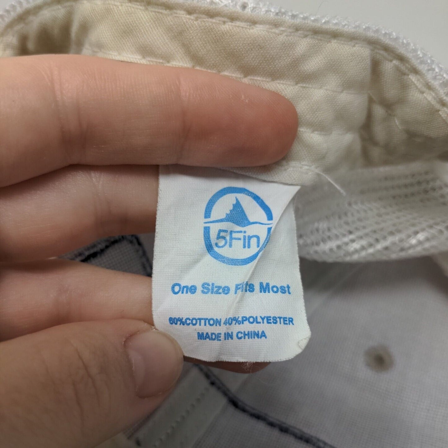 Five Fin Snapback Mesh Back Trucker Hat Tan OSFM Adjustable Colorblock