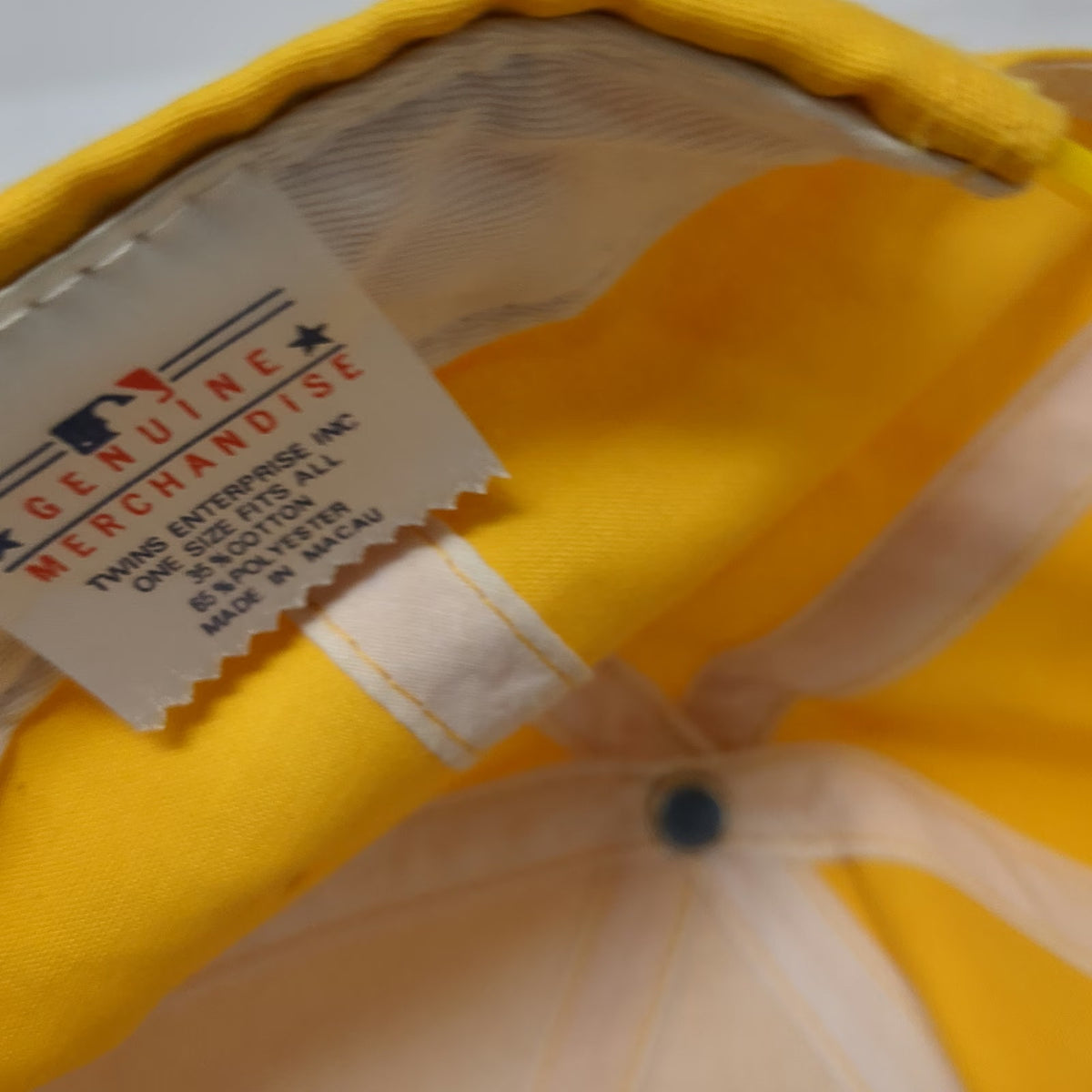 New York Yankees MLB Twins Enterprise Snapback Yellow OSFM Gray Underbrim Hat