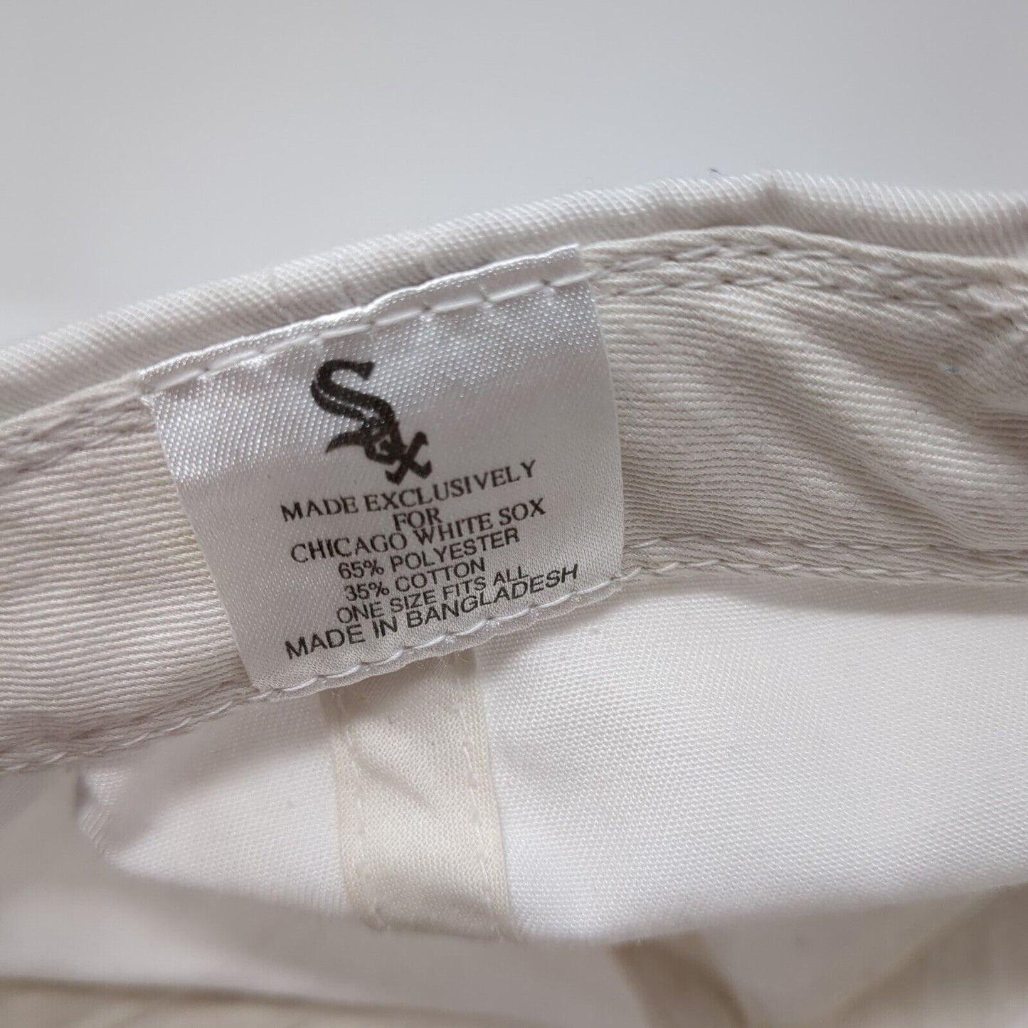 American National Cubs VS White Sox June 16, 1997 Snapback Hat White One Size