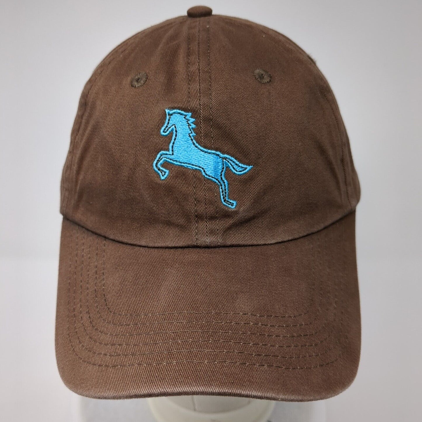 Cowgirls Don't Cry Slideback Hat Brown One Size Adjustable Embroidered Harriton