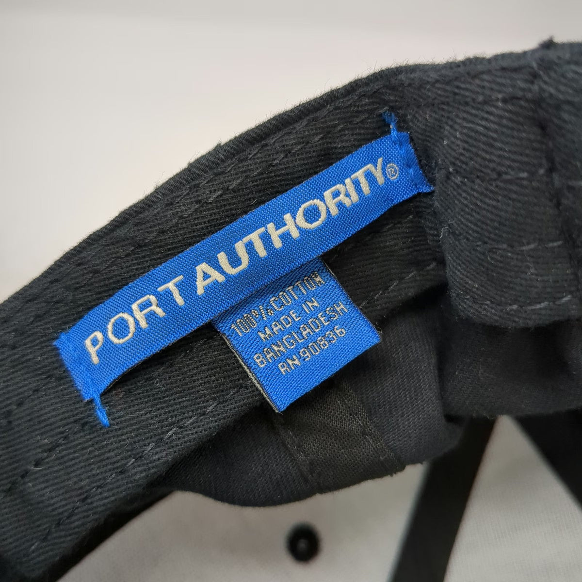 Port Authority Baseball Cap Black One Size Alarmco Honeywell Strapback Hat