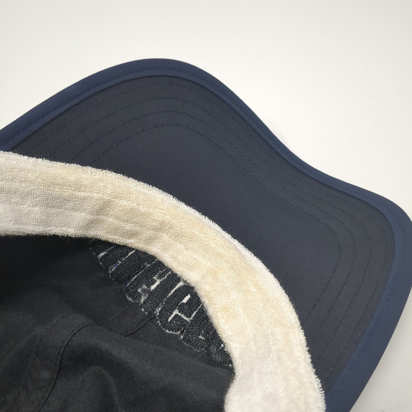 Hilfiger Spell Out Slideback Hat Black One Size Adjustable Leather Strap