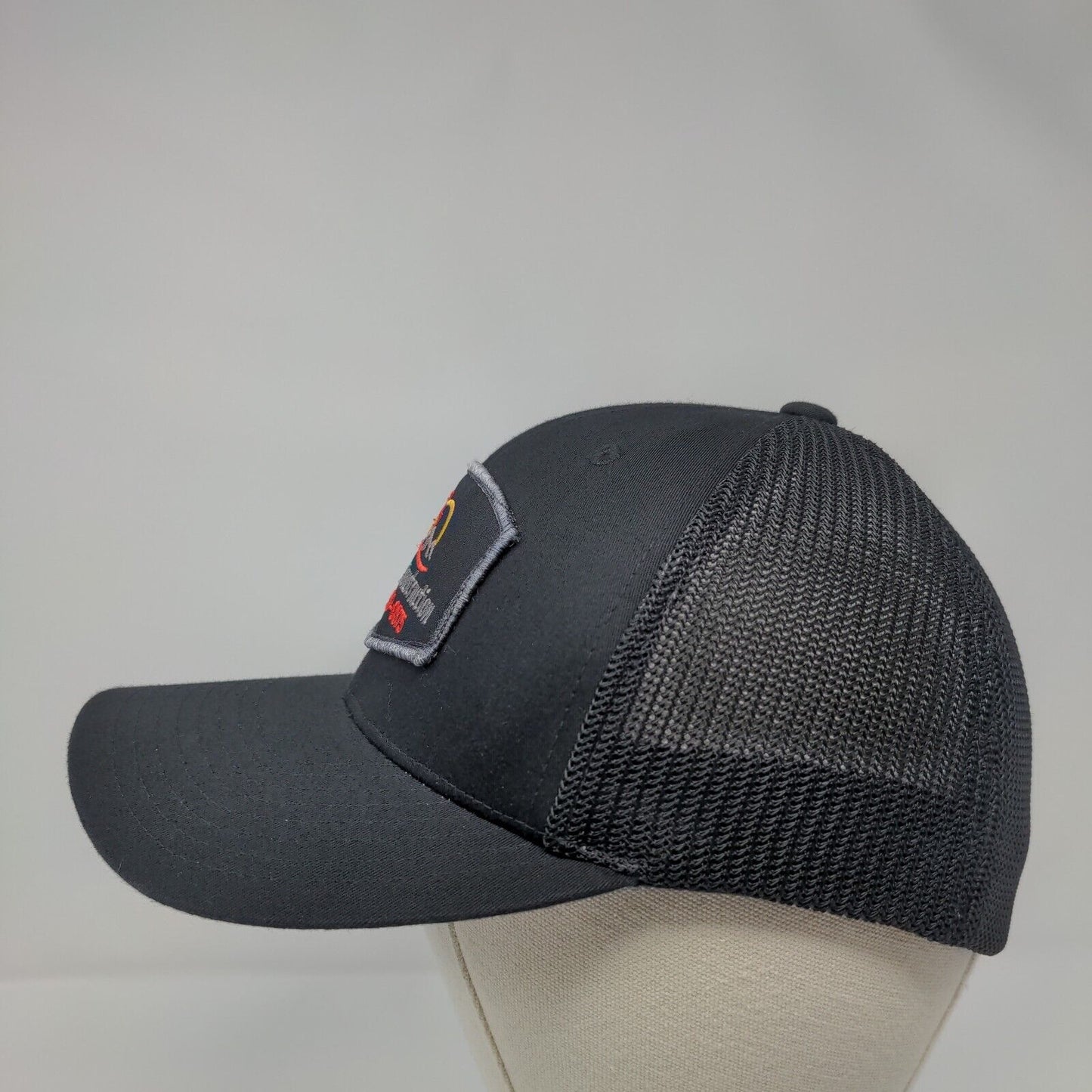 Kelly Construction 208-339-0875 Fitted Trucker Hat Black S/M Mesh Port Authority