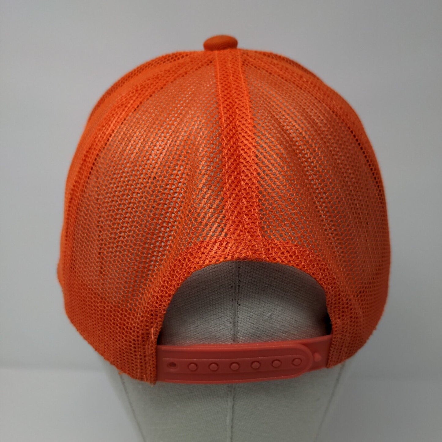 Bass Pro Shops Fishing Snapback Trucker Hat Orange OSFM Mesh Back